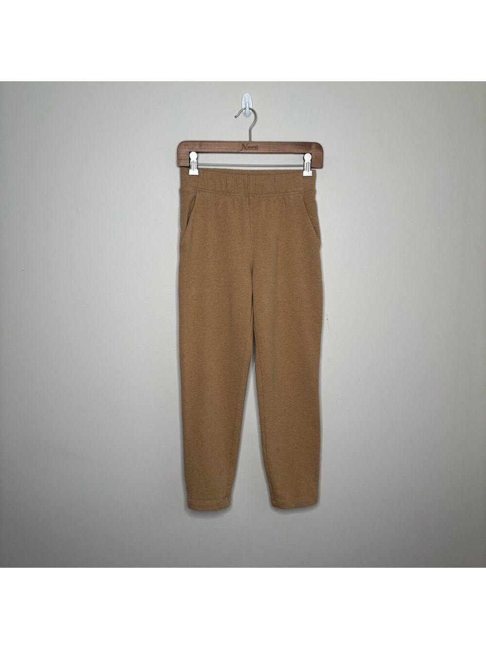 The Group Babaton Rocket Pant Joggers Gold Camel Cotton Size XS